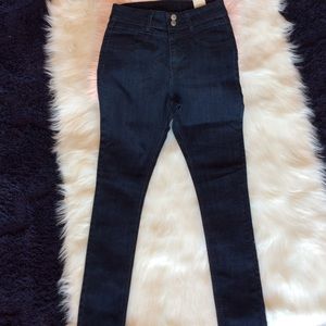 High Waist Jeans Skinny Dark Wash Womens 5 6 New